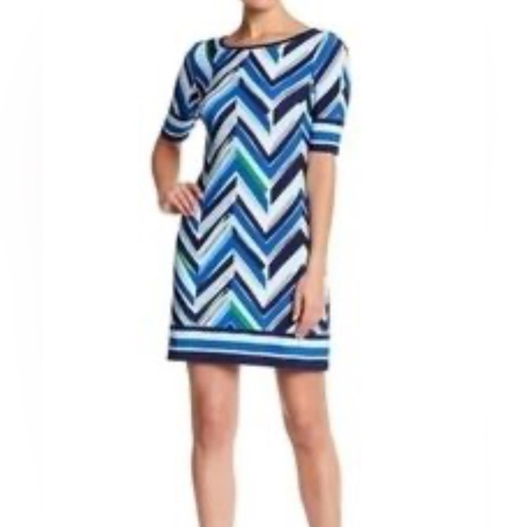 Eliza J Dresses & Skirts - Eliza J NWT blue/green shift dress, size 6